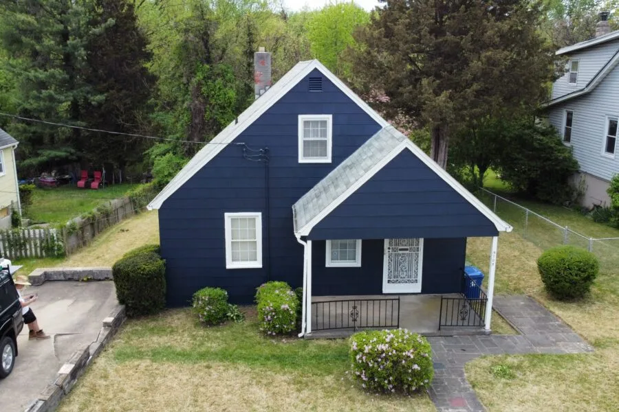 Stunning Exterior House Transformation with Bold New Paint