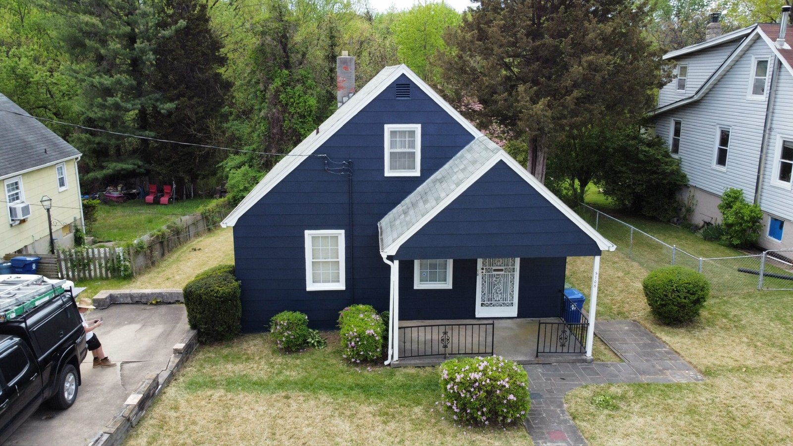 Stunning Exterior House Transformation with Bold New Paint