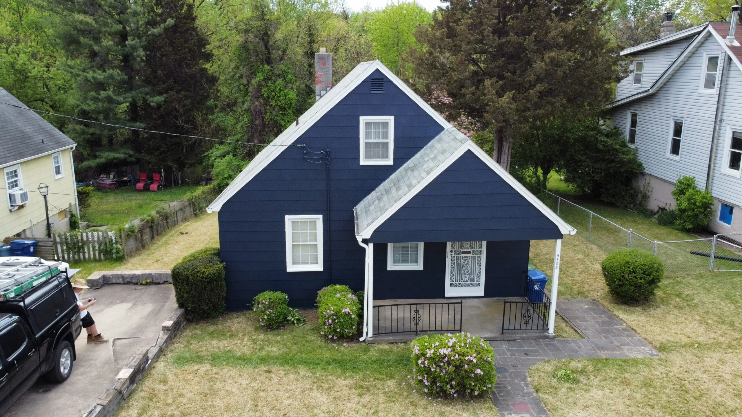 Stunning Exterior House Transformation with Bold New Paint